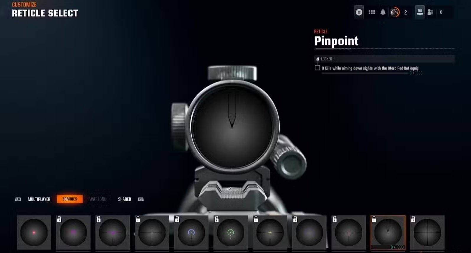 pinpoint reticle