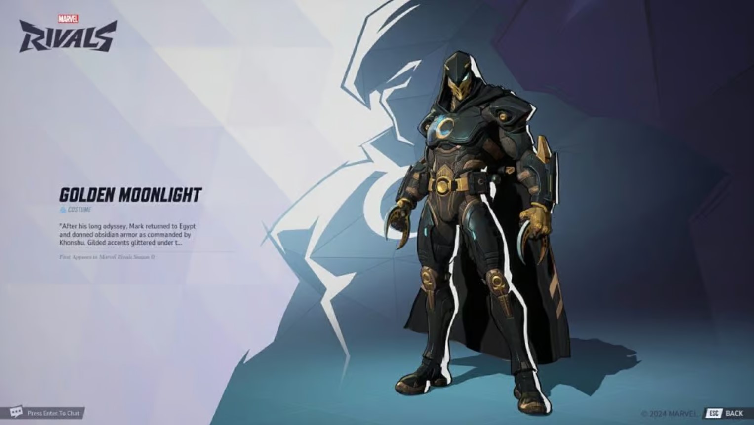 marvel heroes golden moonlight skin