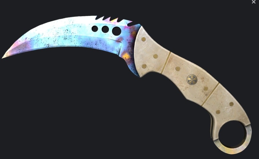 cs2 talon knife blue gem