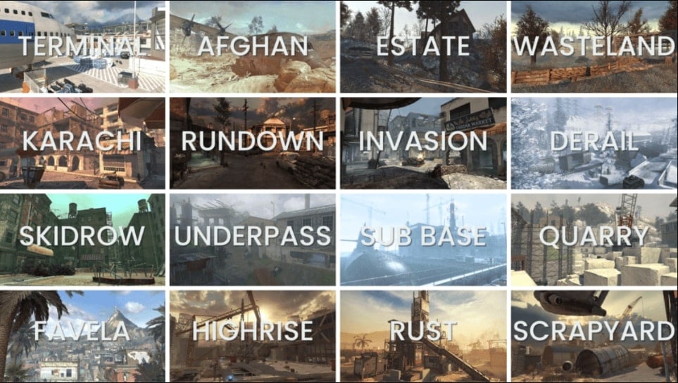 mw3 maps