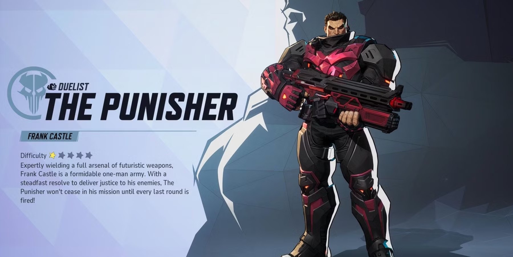 the punisher marvel rivals”></li>
<b>Gameplay:<b> The Punisher is a relentless hero who specializes in heavy damage and tanking. His 