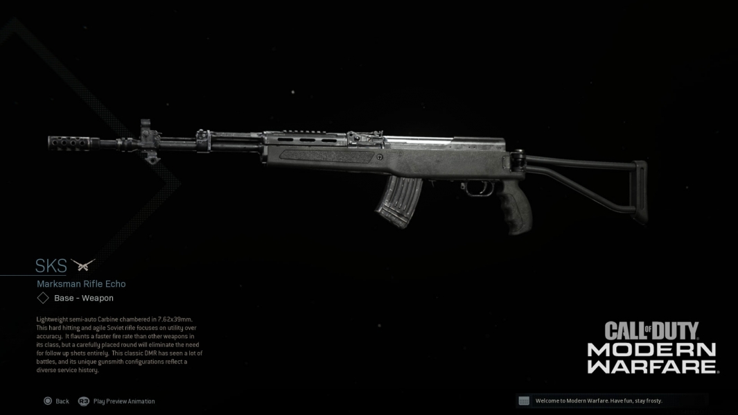 modern warfare sks